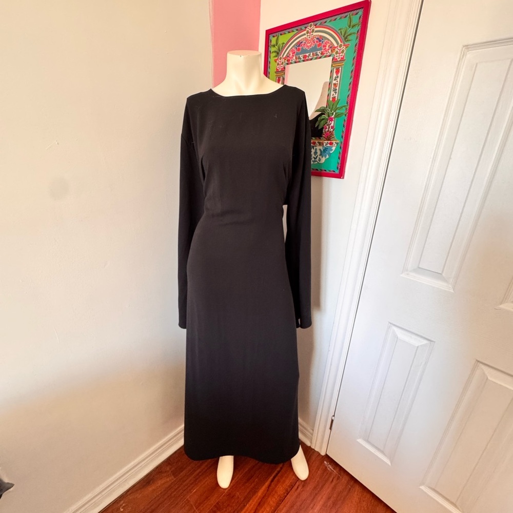 Chic Black Long Sleeve Dress